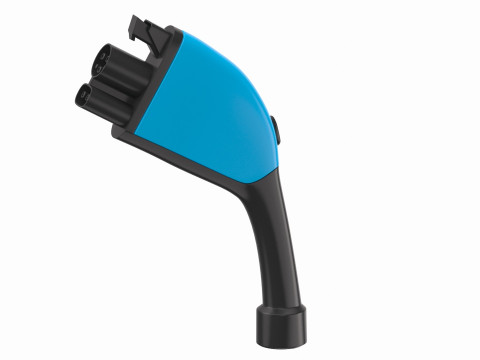 Electric Vehicle Charging Plug Socket 03 Model 3D