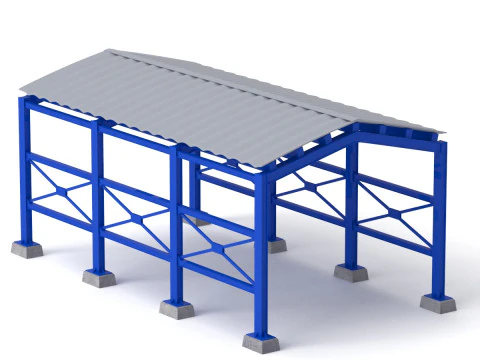 Überdachung 3D Modell