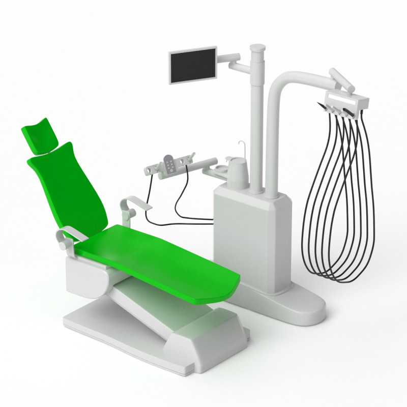 Dentist Chair 02 3D 模型 .c4d .max .obj .3ds .fbx .stl .blend 