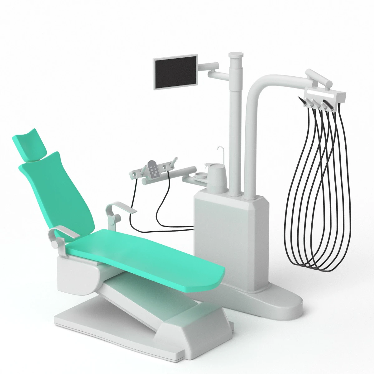 Cadeira de Dentista 03 Modelo 3D .c4d .max .obj .3ds .fbx .stl .blend 