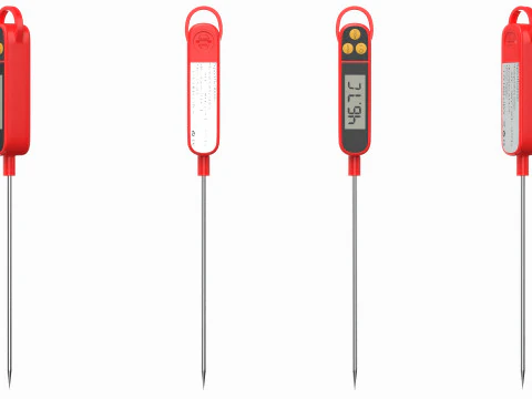 Digital Food Thermometer 3D Model