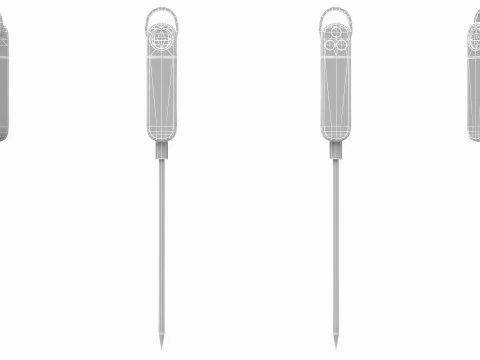 Digital Food Thermometer 3D Model