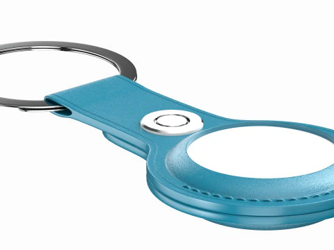 Apple AirTag Leather Key Ring Collection 3D Model