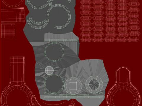 Apple AirTag Leather Key Ring Collection 3D Model