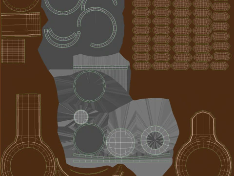 Apple AirTag Leather Key Ring Collection 3D Model