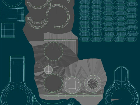 Apple AirTag Leather Key Ring Collection 3D Model