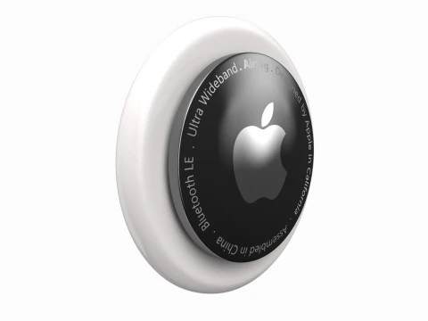 Apple AirTag And Apple AirTag Leather Key Ring Collection 3D Model