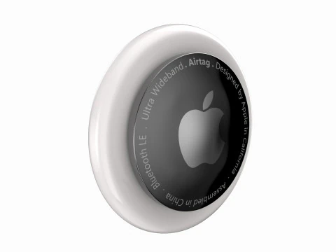 Apple AirTag And Apple AirTag Leather Key Ring Collection 3D Model