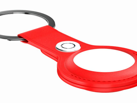 Apple AirTag And Apple AirTag Leather Key Ring Collection 3D Model