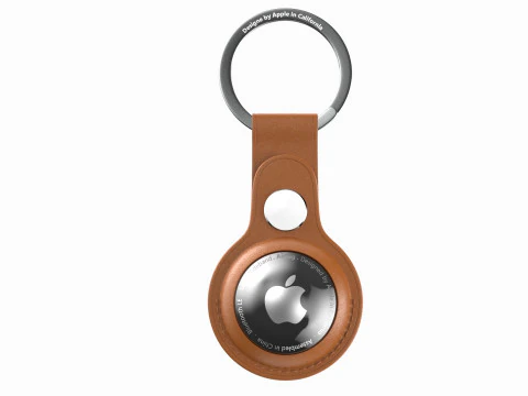 Apple AirTag And Apple AirTag Leather Key Ring Collection 3D Model