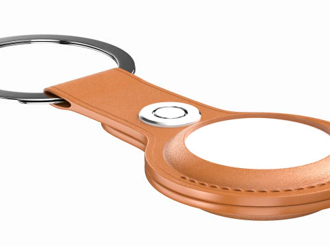 Apple AirTag And Apple AirTag Leather Key Ring Collection 3D Model