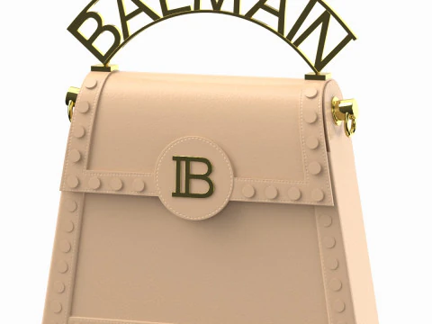 Balmain B Buzz Dynasty Small Bag Cream 3D Model