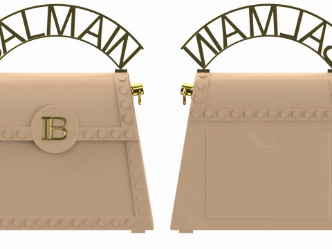Balmain B Buzz Dynasty Small Bag Cream 3D Model