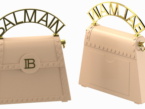 Balmain B Buzz Dynasty Small Bag Cream 3D Model