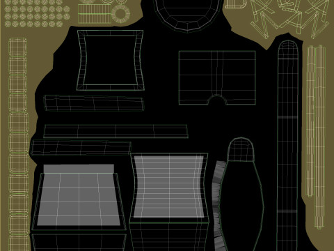 B Buzz Dynasty Small Bag Collection 3D 模型