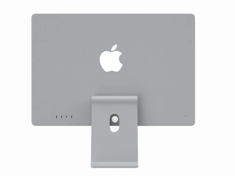Apple iMac 2023 Silver 3D Model