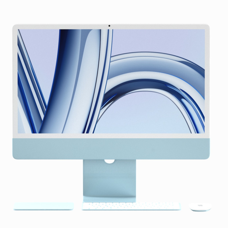 Apple iMac 2023 Blue Modelo 3D .c4d .max .obj .3ds .fbx .stl .blend 