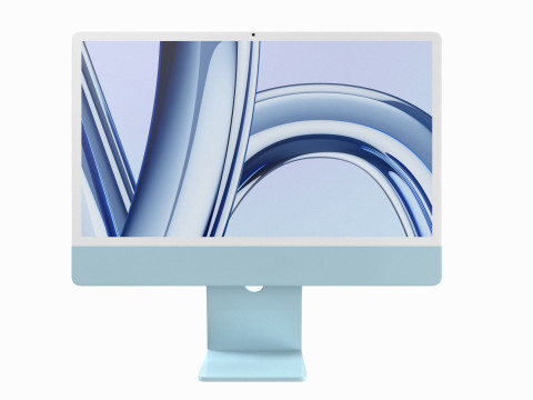 Apple iMac 2023 Blue Modelo 3D