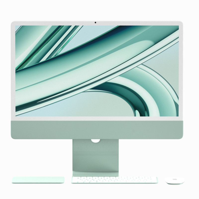 Apple iMac 2023 Green 3D Model .c4d .max .obj .3ds .fbx .stl .blend 