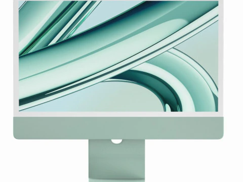 Apple iMac 2023 Verde Modelo 3D