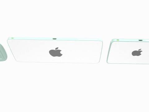 Apple iMac 2023 Green 3D Model