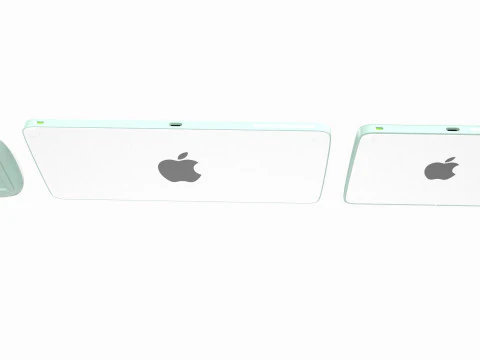Apple iMac 2023 Green 3D Model