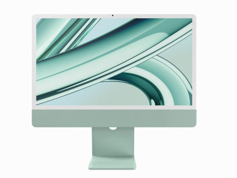 Apple iMac 2023 Green 3D Model