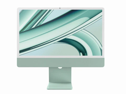 Apple iMac 2023 Green 3D Model