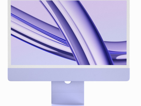Apple iMac 2023 Purple Model 3D