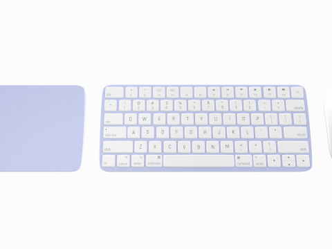 Apple iMac 2023 Purple Modelo 3D