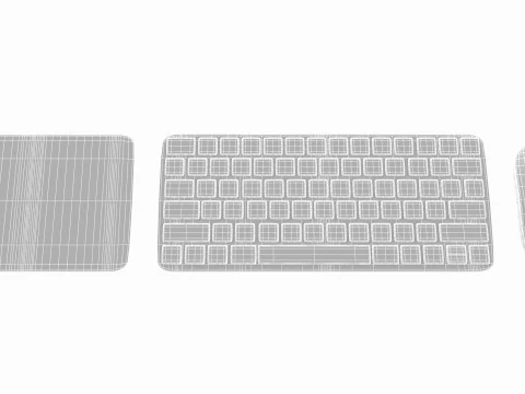 Apple iMac 2023 Purple 3D Model