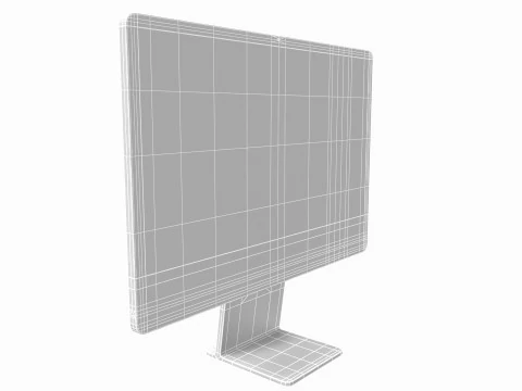 Apple iMac 2023 Purple 3D Model
