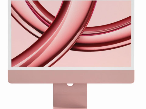 Apple iMac 2023 Merah Model 3D