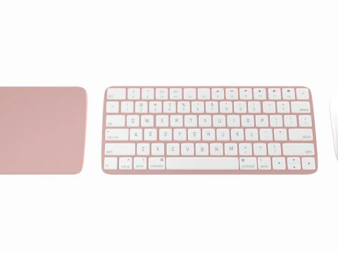 Apple iMac 2023 Red 3D Model