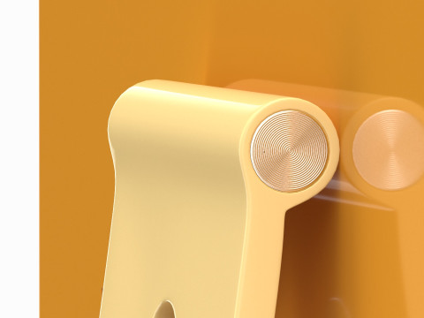 Apple iMac 2023 Yellow 3D 모델