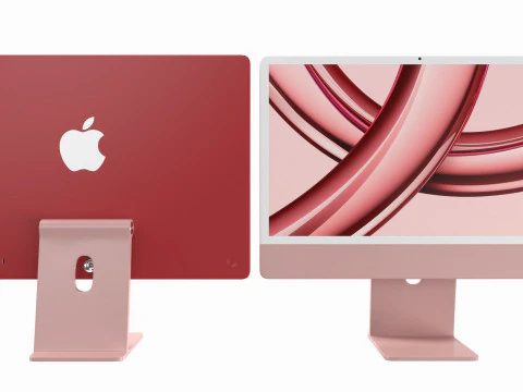 Apple iMac 2023 All Colors 3D Model