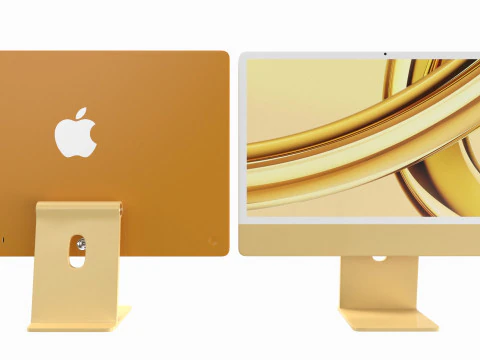 Apple iMac 2023 All Colors 3D Model