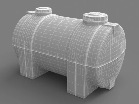 Plastic Water Tank 3D Model