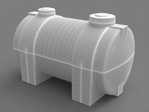 Plastic Water Tank 3D Model