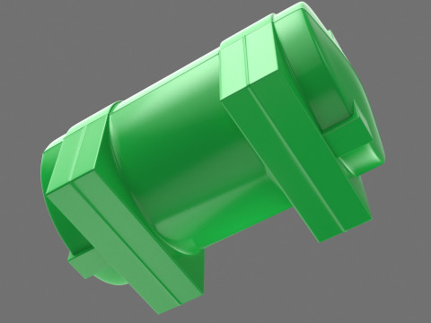 Green Plastic Water Tank 3D Model