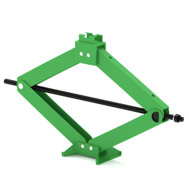 Green Car Jack 3D Model .c4d .max .obj .3ds .fbx .stl .blend 