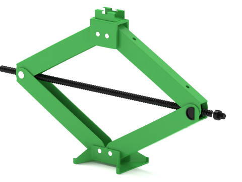Green Car Jack 3D Model