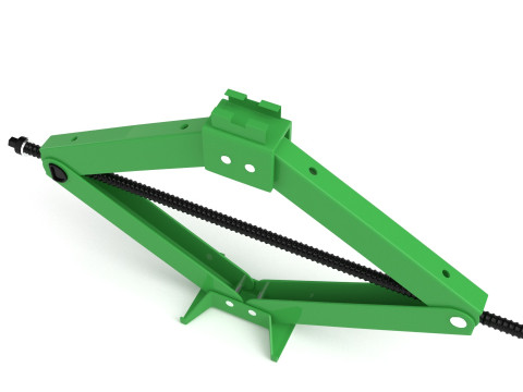 Green Car Jack 3D Model