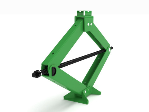 Green Car Jack 3D Model