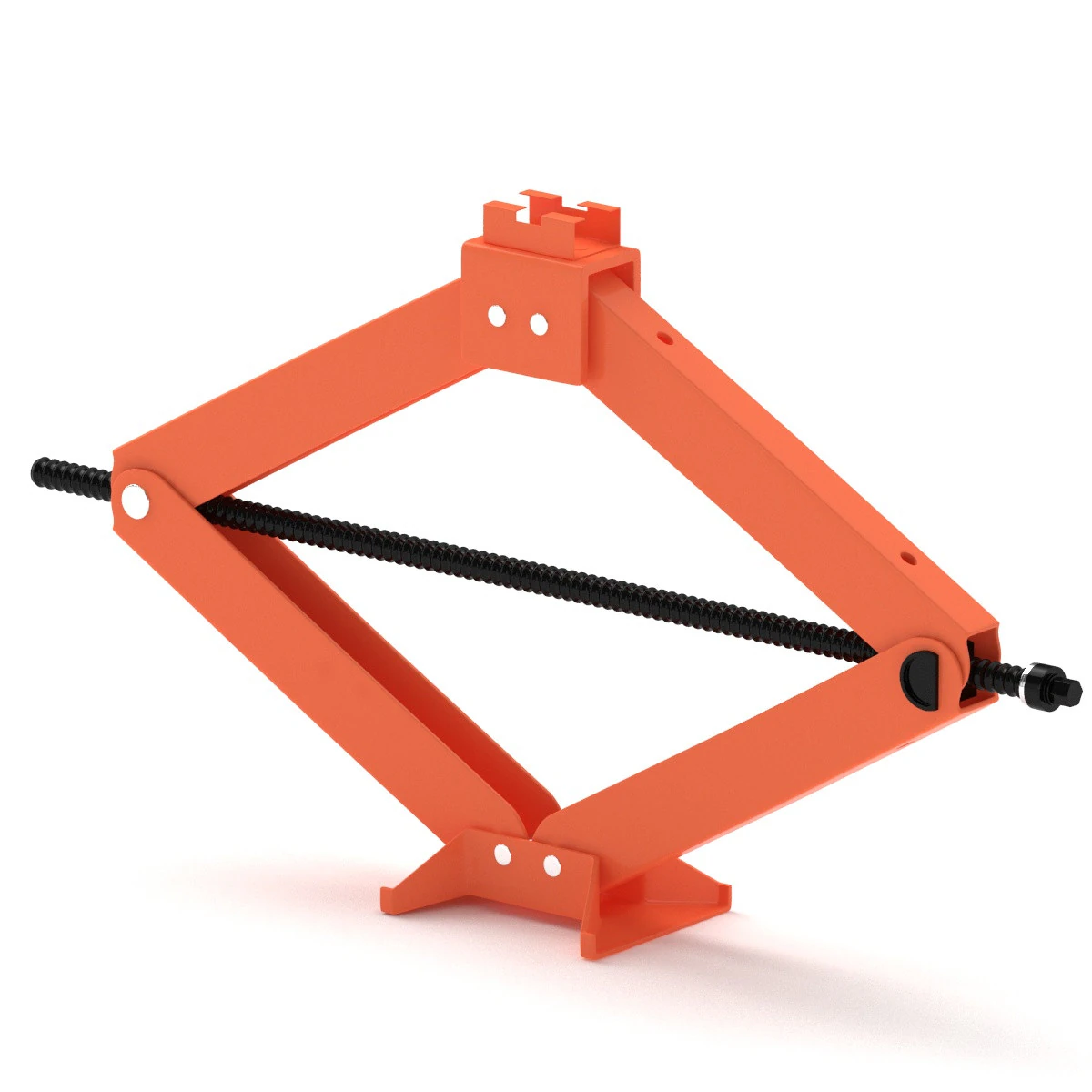 Orange Car Jack 3D Model .c4d .max .obj .3ds .fbx .stl .blend