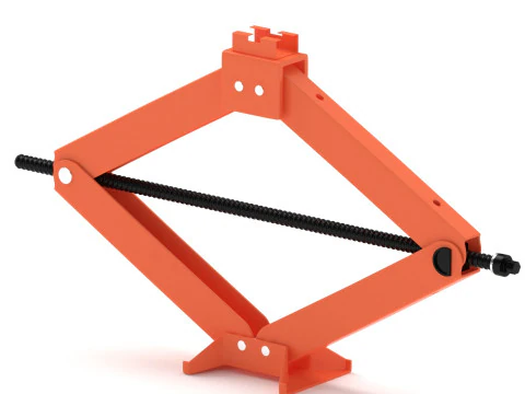 オレンジ色のカージャック 3Dモデル