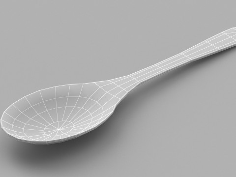 Kitchen Wooden Spoon 3Dモデル