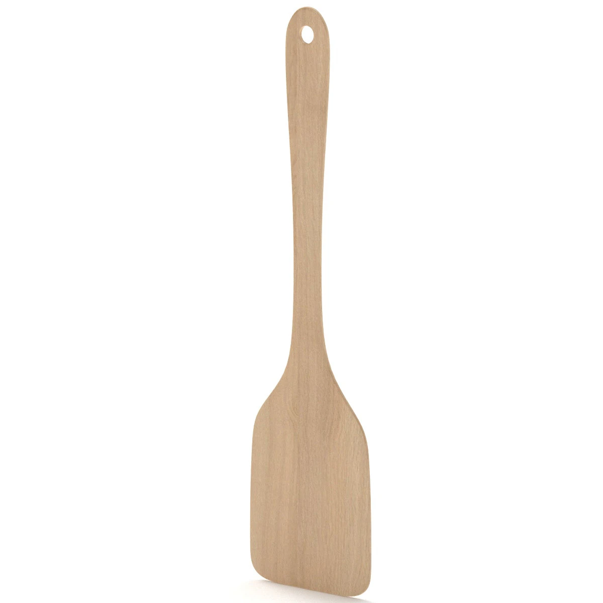 Wood Kitchen Spatula 3D Model .c4d .max .obj .3ds .fbx .stl .blend