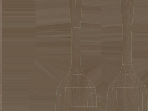 Wood Kitchen Spatula 3Dモデル