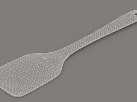 Wood Kitchen Spatula 3Dモデル